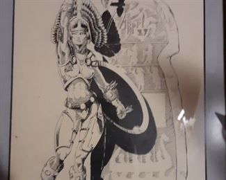 Litho Etching Cartoon Art