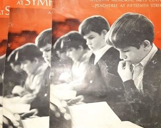 Vintage 1970 The Atlanta Boy Choir At Symphony Hall Poster