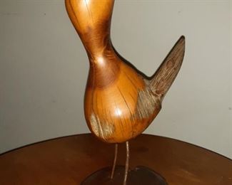 Vintage Wood Bird Art