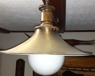 Vintage Brass Hanging Lamp