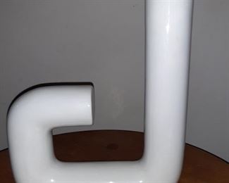 Mid Century Modern Glazed Clay Bagni Raymor TUBO TUBE Vase Italy