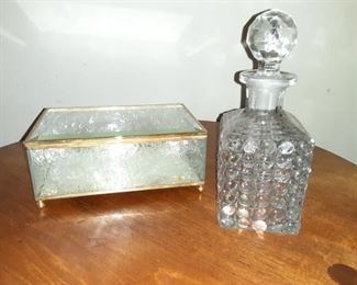 Glass Box and Mini Decanter