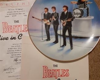 The Beatles Live in Concert Delphi Collectors Plate