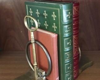 Brass Key Bookends