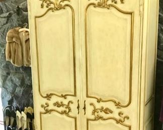 Italian Armoire, Dresser, and Headboard