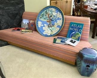 Mid Century Modern Couch, Large Charger, Colorful Garden Seat, and more....