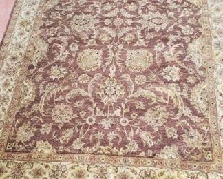 Hand-knotted wool rug