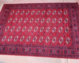 Hand-knotted afghani rug