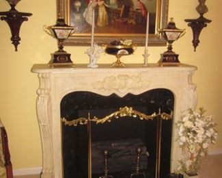 Stunning Marble Fireplace and So Much More