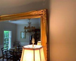 Vintage gold leaf mirror