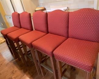 Beautiful upholstered counter height chairs