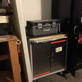 Metal Cabinet on Rollers