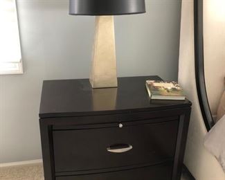 Two total nightstands and lamps (only one is photographed)
