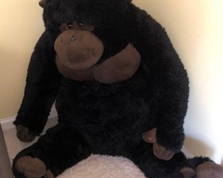 Large plush monkey