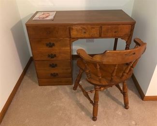 Small desk and chair