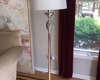 2 floor lamps though only one is photographed