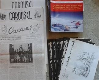 Carousel Moody Air Force Base Valdosta Georgia publication 1954 - 1956, Sabre jet classics and Totem Topics Officers wives club Elmendorf Air Force Base  Anchorage Alaska. a