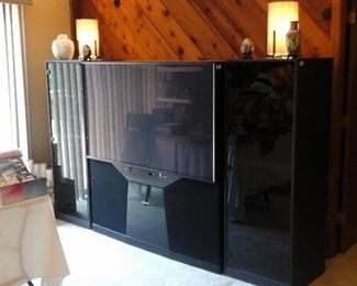 2003 Mitsubishi 55" digital big screen TV with side units sold separately 