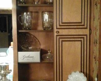 Crystal, pressed glass and new in the box