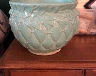 McCoy pot.........beautiful turquoise 