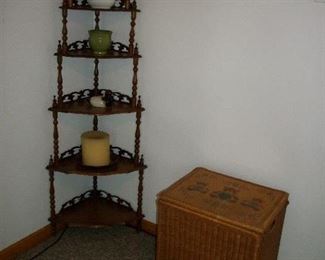 Walnut Corner Shelf