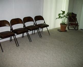 Padded Folding Chairs, Rug Rocker