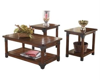 Signature Designs by Ashley Murphy Medium Brown Occasional Tables (Set of 3)