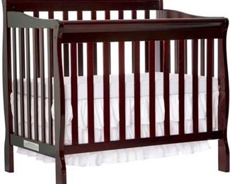 Dream on Me Aden 3-in-1 Fixed-Side Convertible Mini Crib, (Your Choice of Finish)