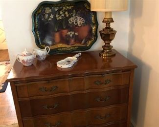 Bachelor's Chest, Lamp, Tray