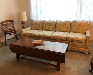 Sofa, Coffee Table, Lamp