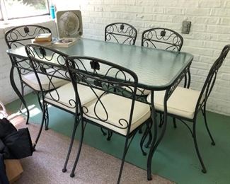 Iron Patio Table & Chairs