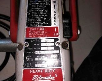 Garage: Milwaukee Hole Hog 1675-1 Drill