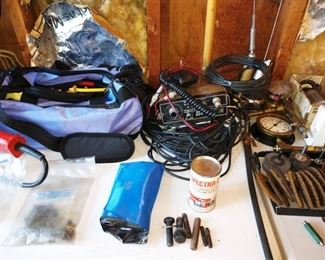 Garage: Auto Safety Kit, CB Radios, Greenlee knockout punch set 723bb