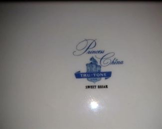 Kitchen/Dining Room: Princess China Sweet Briar