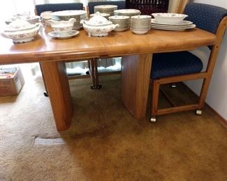 Kitchen/Dining Room: Princess China Sweet Briar, Table w/4 Chairs