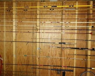 Basement: Fishing Poles-(Most have problems)