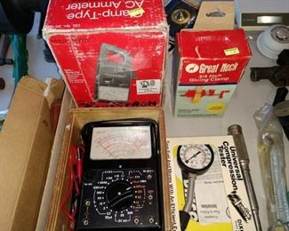 Garage: Sanwa Meter, Micmonta Meter, Compression Tester