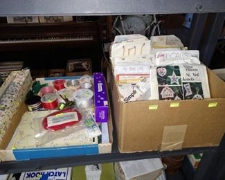 Basement: Sewing Stuff, Thread, Patterns