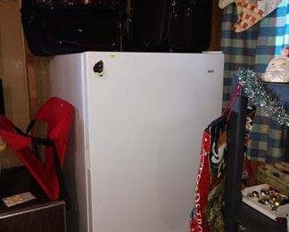 Basement: Freezer, Suitcases