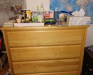 2nd Bedroom Center: Dresser, Lotion, Soap, Other Bathroom Stuff