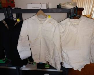Basement: Navy Uniforms--Whites--Dress Blues