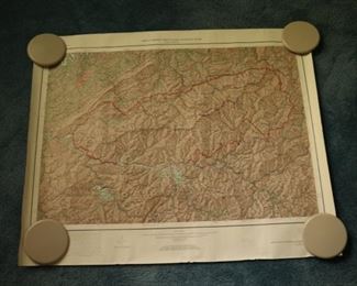 map of the Smoky Mountains