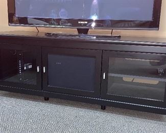 Black TV stand 