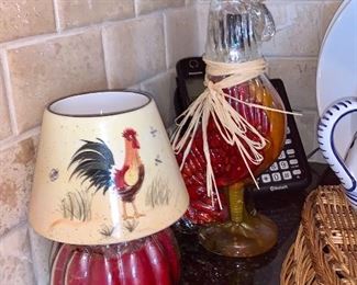 Rooster Lamps