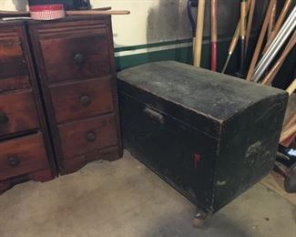 antique tool chest