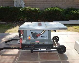 Craftsman 10 IN. PORTABLE TABLE SAW, used for one small project. 