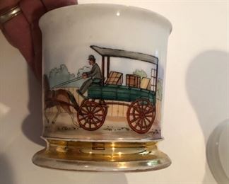 Antique shaving mugs