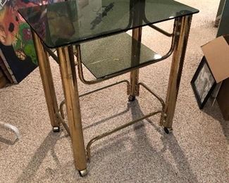 Brass mod bar cart