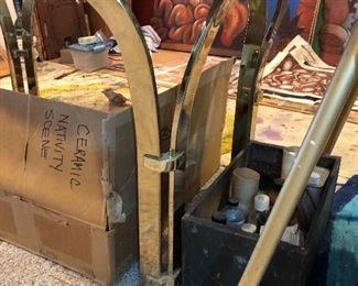 Brass mod dining table