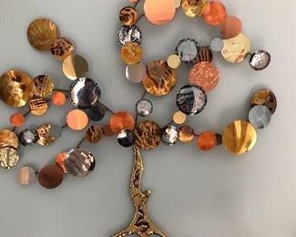 Vintage metalware wall art